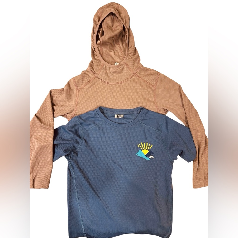 REI Kids off pink long Sleeve Shirt and short sleeves